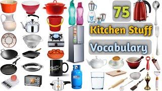 Kitchen Stuffs Vocabulary ll About 75 Kitchen Stuffs Name in English With Pictures II Kitchen Items