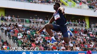 Salif Mane posts PERSONAL BEST in triple jump to qualify for Paris Olympics | NBC Sports