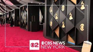 Red carpet assembled for 66th Annual Grammy Awards