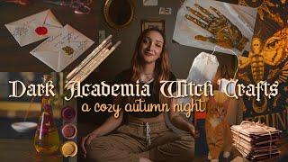 Dark Academia Witch Crafts || a cozy autumn night 