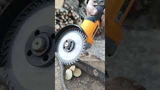 Cutting wood with an INGCO CAGLI11522 angle grinder and saw blade TOTAL TAC231255 @diyertools