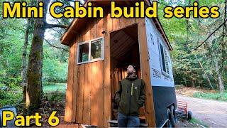 Building a Tiny cabin on a trailer part 6 #tinyhouse #offgridcabinbuild #cabin