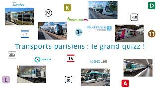 Transports parisiens : Le Grand Quizz !