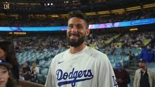 Giroud Throws Dodgers First Pitch After Winning Open Cup