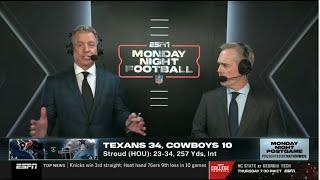 ESPN SC | Cowboys' season is DONE! - Troy Aikman reacts to Cooper Rush loss to Texans 34-10 on MNF