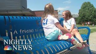 Thousands Of ‘Buddy Benches’ Help Thousands Of Lonely Kids Find Friends | NBC Nightly News