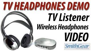 Television Headphones TV Listener Demo from SmithGear