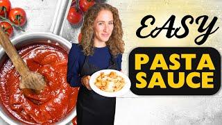 How to make PASTA SAUCE from scratch FAST (Mediterranean Diet Recipe)