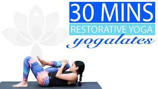 Restorative Yoga Flow | Yoga to De-Stress, Re-align and Relax | FIT 30 | Yogalates with Rashmi