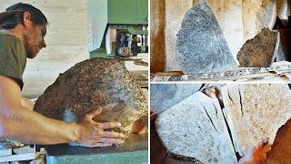 Cutting beautiful burls on the bandsaw