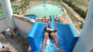 Scary Blue Water Slide at Sports Village Kanpur