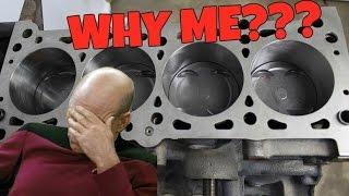 FIRST MISTAKE On The VVT Engine :( Piston & Rods Install (Rebirth Ep12)