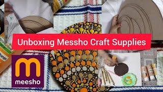 Unboxing Messho Art & Craft supplies | Mandala  Dot Art | Cheapest MDF board @messho