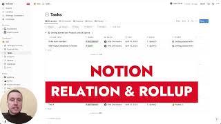 Notion Relations & Rollups – Step by step Guide