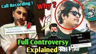 Shrey YT vs Gyan Gaming Copyright Strike COMPLETE MATTER - CALL RECORDING, PROOF & WHOLE TRUTH