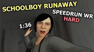 SchoolBoy Runaway SPEEDRUN - (1:36) - Glitchless - Ending 3/8 - HARD