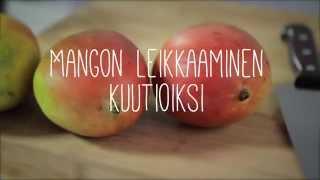 Näin onnistut: Mangon leikkaaminen kuutioiksi