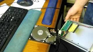 Powering on a Hard Drive with no Cover