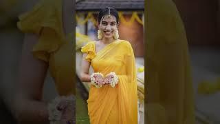 #saree# look#for#HALDI# ceremony#