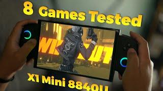 8 Games At Different TDPs, FPS Results Inside! (IT'S A BEAST) - OneXPlayer X1 Mini 8840U