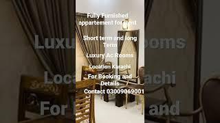 Fully Furnished guest house for rent in Karachi Short term and long term