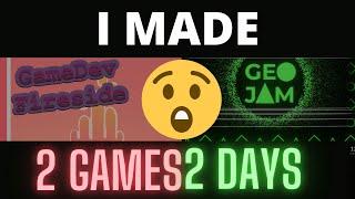 I entered 2 game jams at the same time - Made 2 games in 48 hours