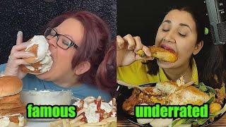 FAMOUS vs UNDERRATED mukbangers