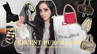 i bought my *ENTIRE* vintage designer wishlist + HUGE HAUL (prada, balenciaga, chanel & more)