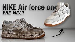 NIKE Air Force one restaurieren/ sauber machen!! (Sneaker Putzen)