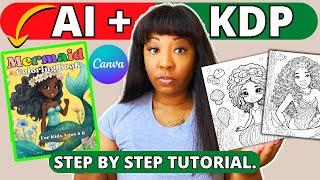 Create a Kids KDP COLORING BOOK to sell using CANVA AI (Step by Step Tutorial.)