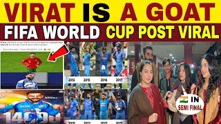 FIFA WORLD CUP POST FOR VIRAT "THE GOAT" VIRAL IN PAK | GIRLS REACTION