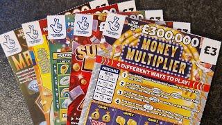 £15 Mix of £3 Allwyn UK National Lottery Scratch Cards. Odds Vs Evens: Part 1