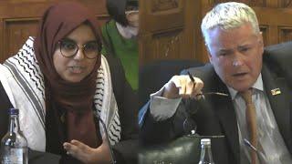 MP clashes with Muslim activist: ‘That is absolutely outrageous!’