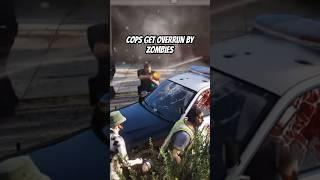 Cops get overrun by zombie horde #grandtheftauto #gta #gta5 #gtav