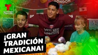 Edson Álvarez celebra el Día de Muertos junto a niños ingleses | Premier League | Telemundo Deportes