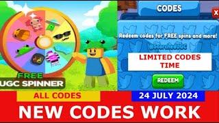 *NEW CODES JULY 24, 2024* [NEW ITEM!] FREE UGC SPINNER! ROBLOX | LIMITED CODES TIME