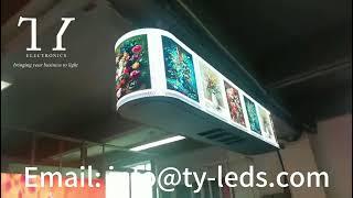 LED Curved surface screen display#ledscreendisplay #cob #fixedleddisplay