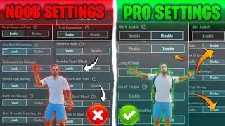  Top 10 PRO SETTINGS + TRICKS Used By BGMI PUBG Legends | Bgmi Headshot & Improve Gameplay Settings