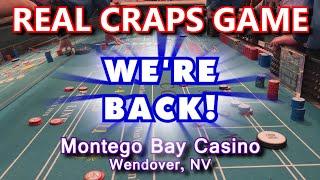 OUR 50th CRAPS VIDEO! - Live Craps Game #50 - Montego Bay Casino, Wendover, NV - Inside the Casino