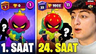 24 SAAT BOYUNCA RANDOMLARLA LİLY OYNADIM! (KAÇ KUPA KASTIM??) | BRAWL Stars