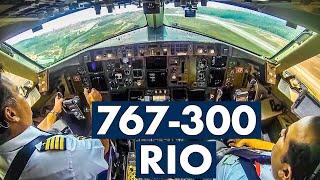 Cockpit BOEING 767-300ER Takeoff RIO DE JANEIRO