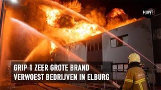 [Grip 1] Zeer grote brand verwoest meerdere bedrijven in Elburg