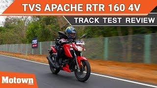 TVS Apache RTR 160 4v | Track Test Review | Motown India