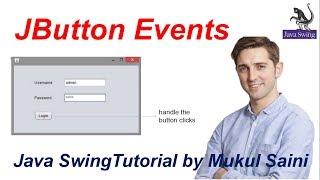 #6.1 Java Swing Tutorial | JButton Events part-1 |  How to implement ActionListener in java Swing