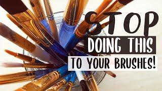 Paintbrush Care for Beginners (+How to Fix Old Brushes!) Tips for New Painters