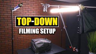 Overhead Camera Setup [ How I Shoot Top-Down Angle Video ] Tutorial