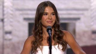 Kai Trump, Donald Trump's granddaughter, speaks at RNC 2024