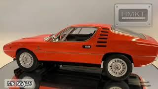 Limited Edition ALFA ROMEO MONTREAL 1970 (Orange) Diecast 1/18 by KK Scale | HMKT International