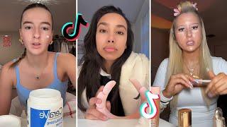 Makeup Tutorial Tiktok Compilation - GRWM  ( Get Ready With Me ) ️(Skincare, Makeup, Outfits) 1062