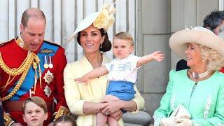 #CATHERINE TROOPING THE COLOUR QUEEN ELIZABETH II REIGN WILLIAM CHARLES LOUIS PRINCESS ANNE PHILIP